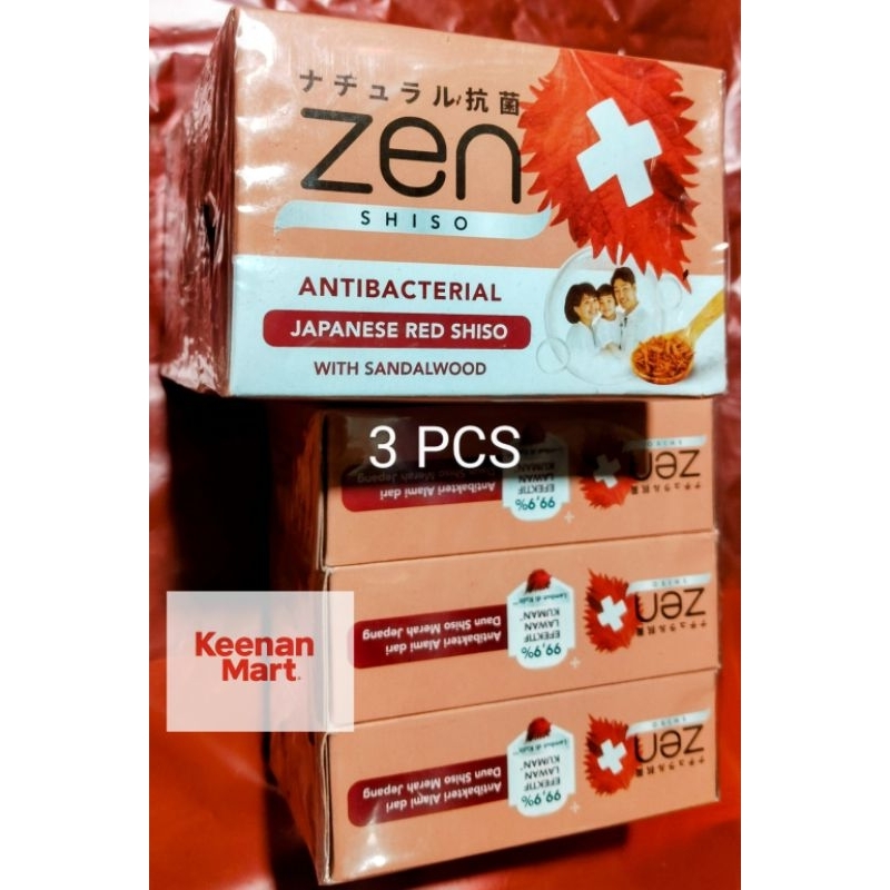 3 PCS Sabun Batang Zen Antibakteri Shiso 70g