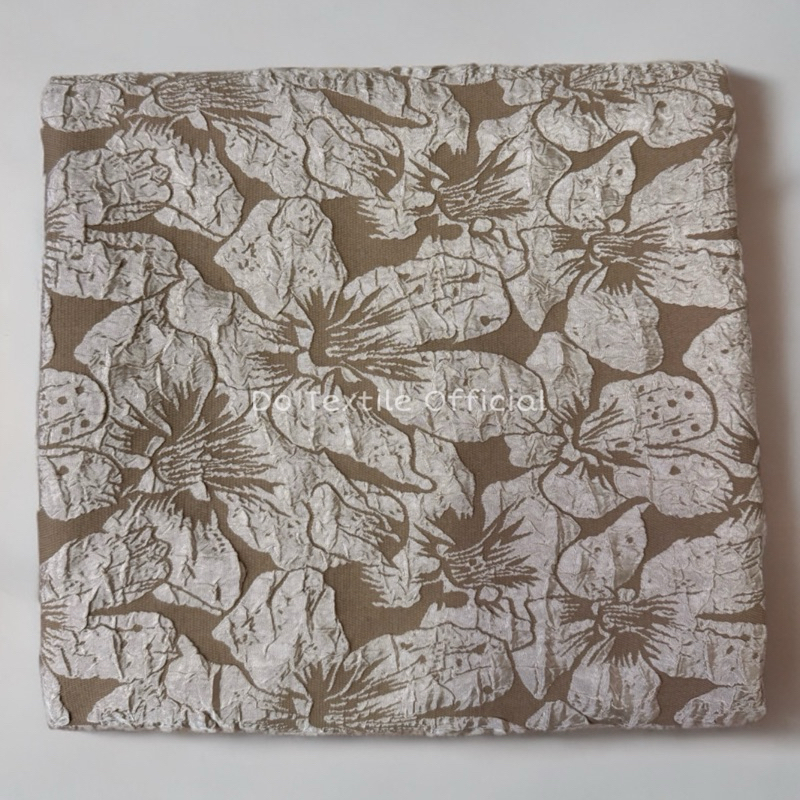 KAIN BAHAN JAGUARD EMBOS / JACQUARD EMBOSS FLORAL / EMBROIDERED RAFFLESIA JACQUARD EMBOSSED