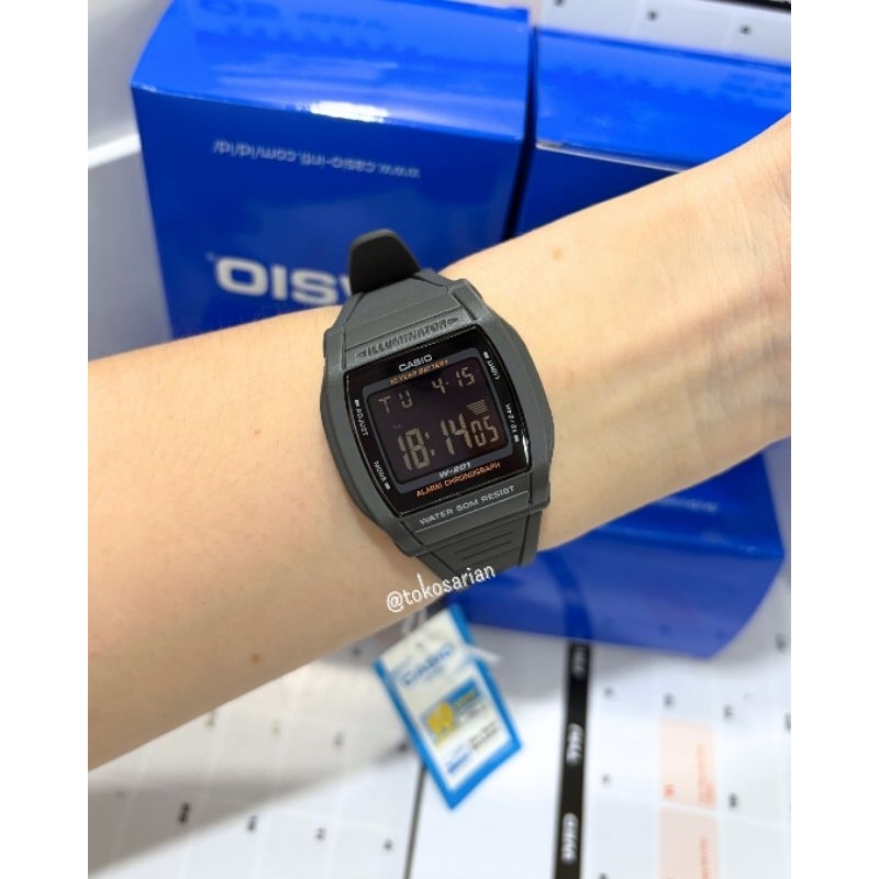 Casio W-201-1BVDF Original Jam Tangan Digital Pria