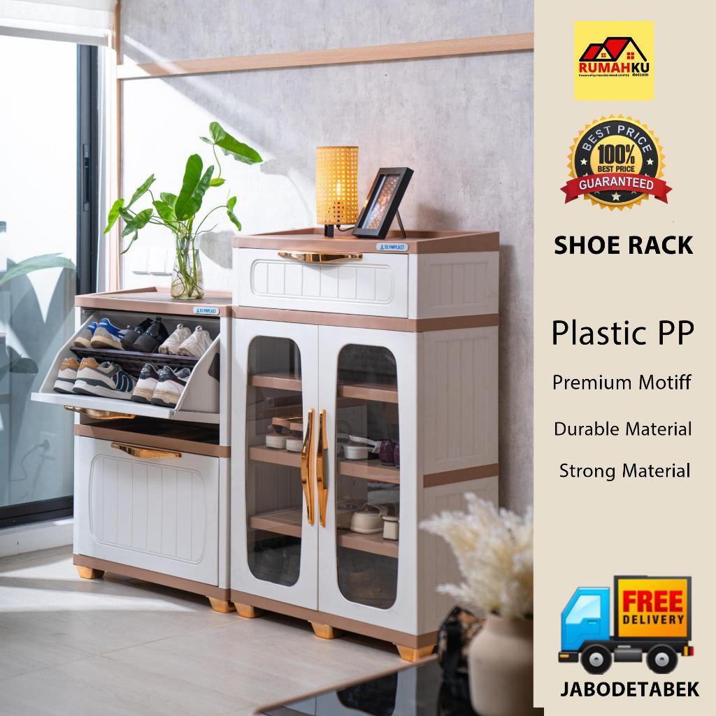 RAK SEPATU PLASTIK - SHOE RACK - LEMARI SEPATU PLASTIK - SRO - OLYMPLAST