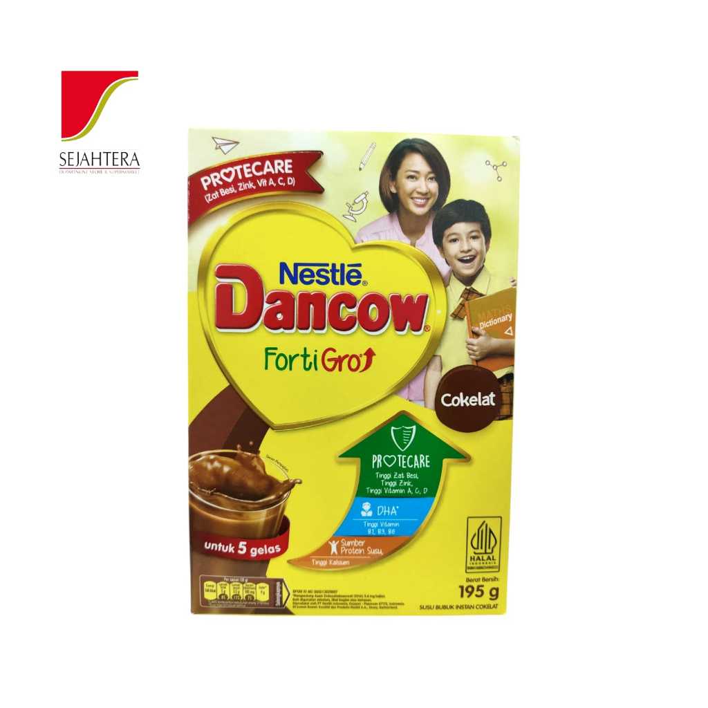 

Dancow Fortigro Berbagai Rasa(Instant, Coklat, Full Cream) / Susu Bubuk 195 gram BOX