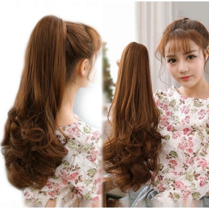 WIG JEPIT CURLY PANJANG / RAMBUT JEPIT KUDA