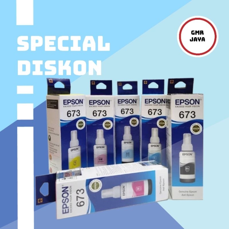 Tinta epson 673 original / Tinta printer epson l805 l850 l800 original