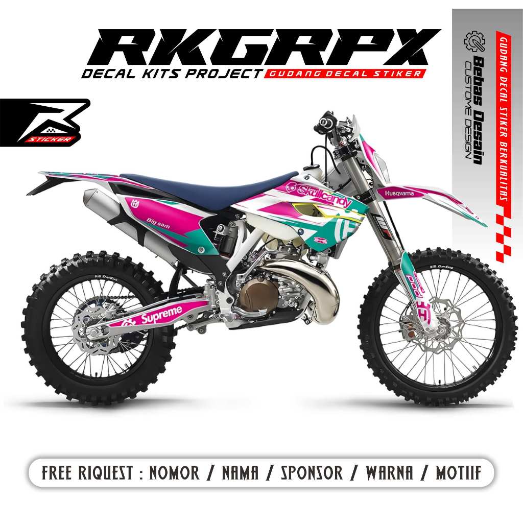 DECAL husqvarna 2015 - 2016 fe enduro FREE CUSTOME DESIGN