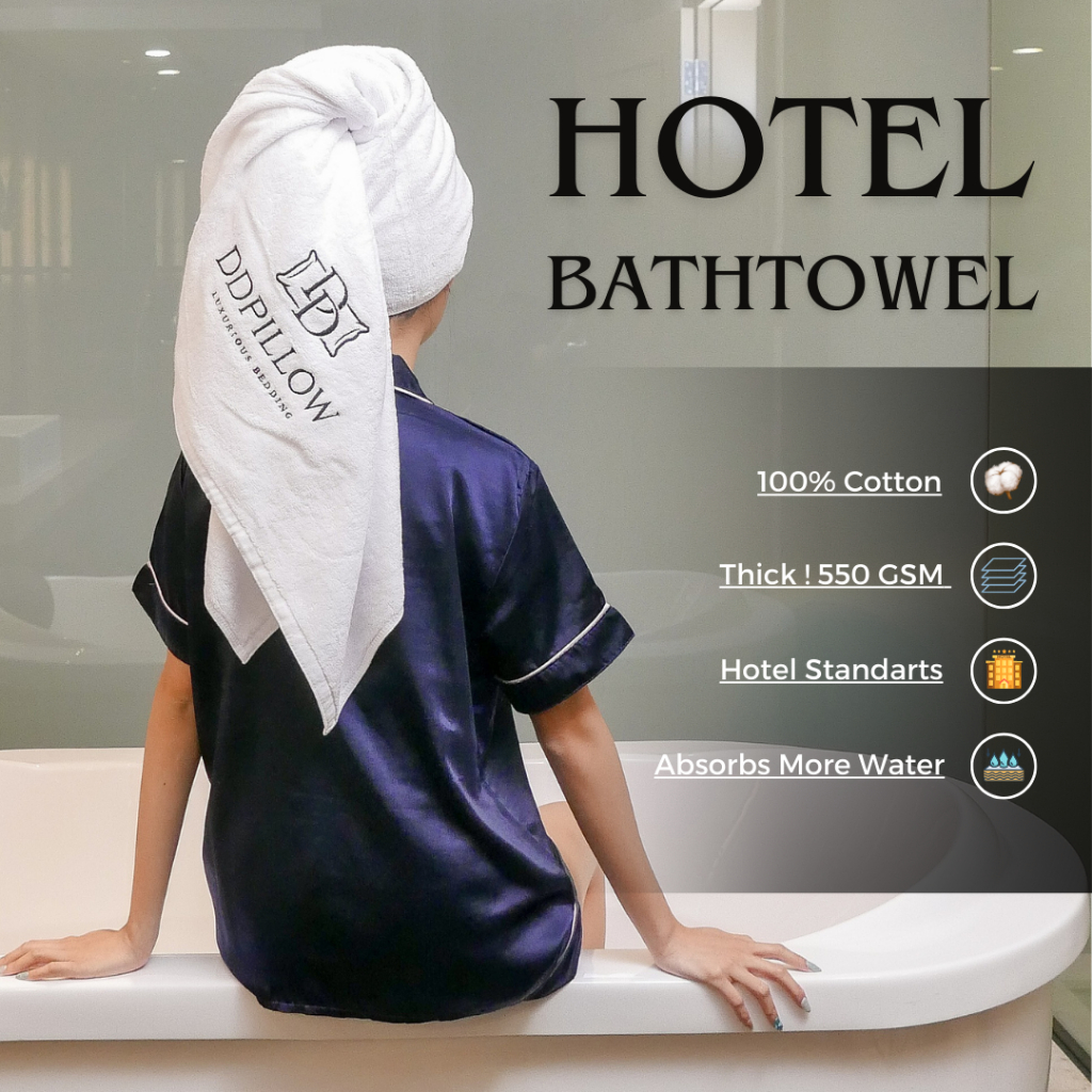 DDPillow Handuk Mandi Hotel Premium uk 140cm x 70cm / 550GSM / Handuk Hotel Bintang 5