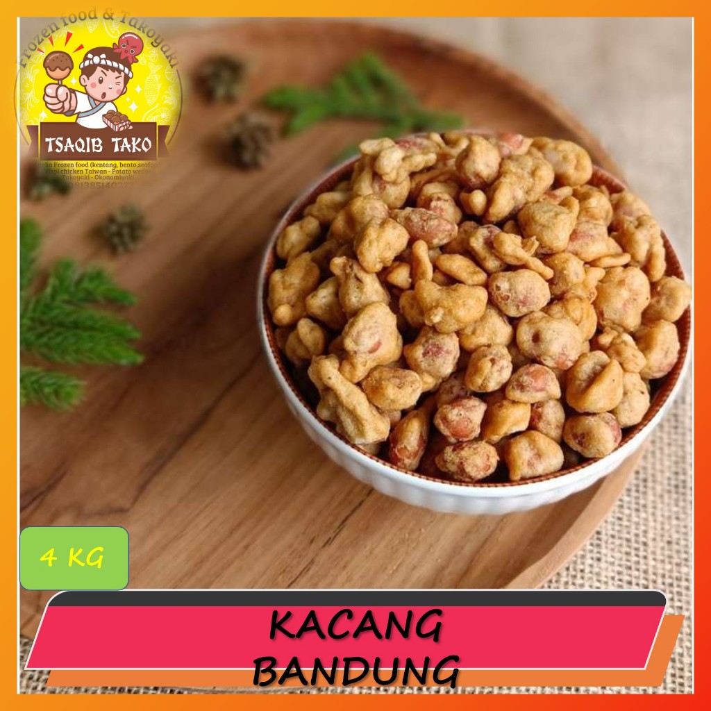

HALONA Kacang Goreng Bandung gurih renyah Cemilan snack snack kiloan 1 BALL 4 KG