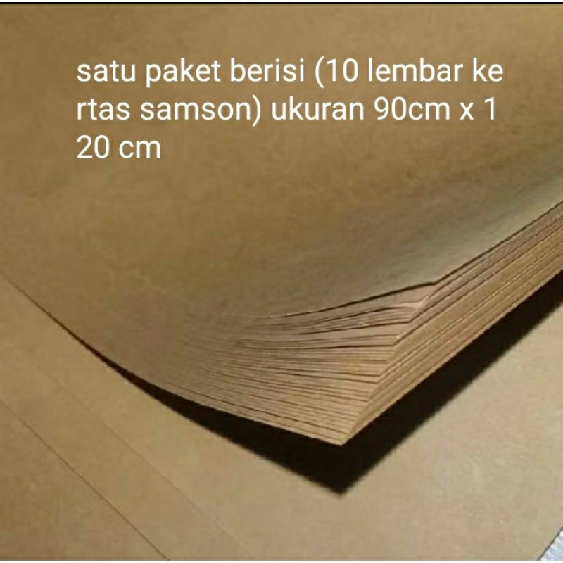 

KERTAS SAMSON UKURAN 90 CM X 120 CM ISI 10 LEMBAR
