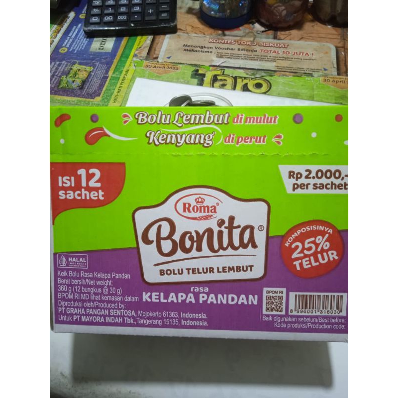 

Bonita Bolu Telur lembut Roma