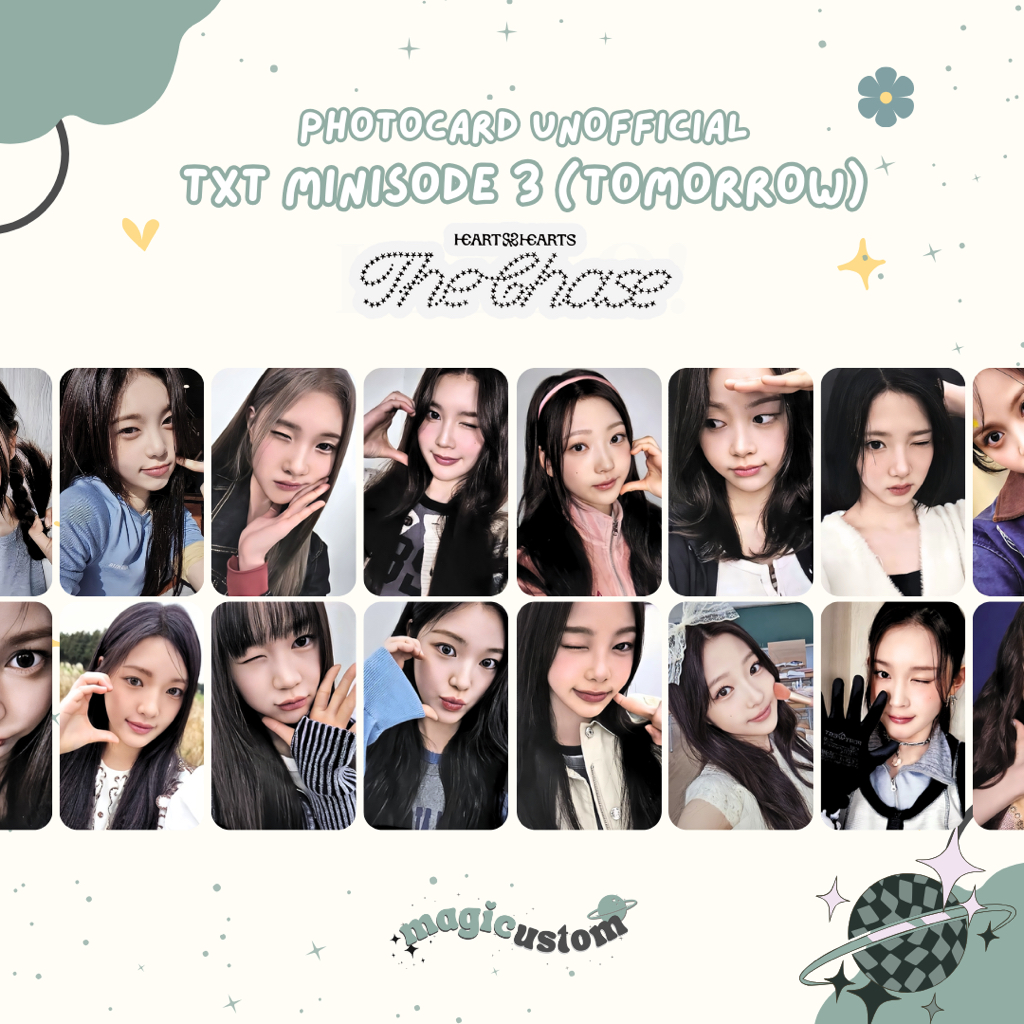 PC PHOTOCARD UNOFFICIAL HEARTS2HEARTS THE CHASE POB BENEFIT LD LUCKY DRAW H2H HEARTS TO MAKESTAR APP