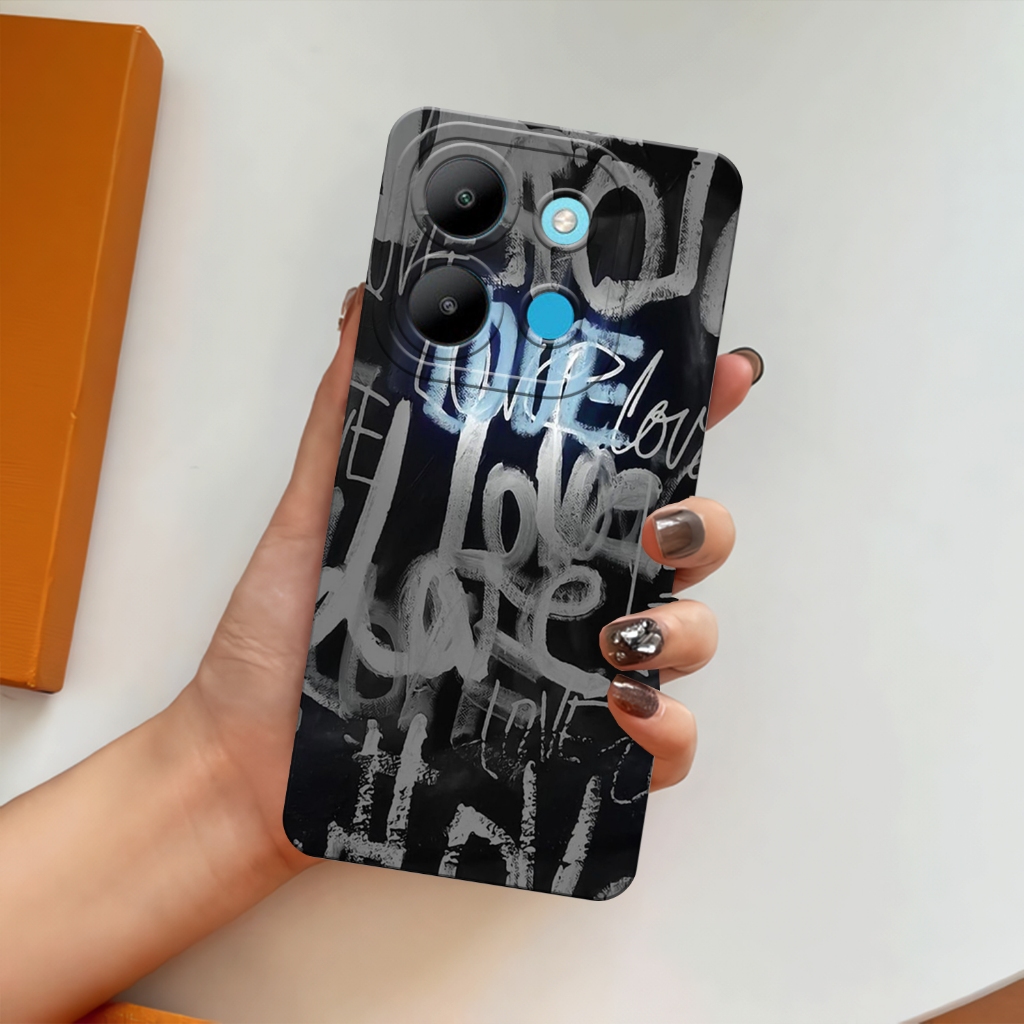 Case Infinix Smart 7 - [Mottif Estetik] Terbaru Softcase Procamera Anti Sobek - Casing Silikon Lentu