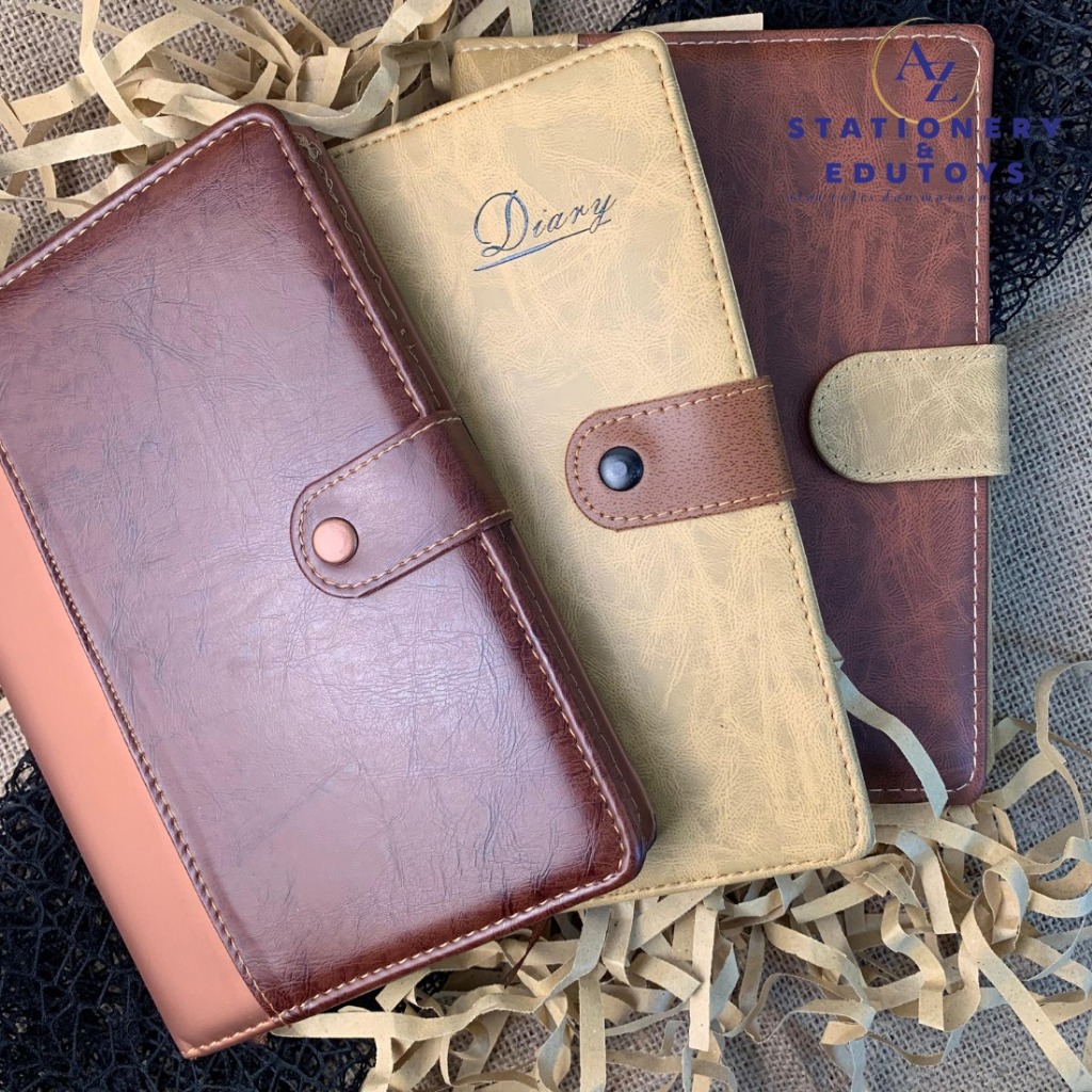 

Notebook / Buku Catatan / Buku Diary Soft Cover Bahan Kulit Ukuran A5 Squeezy