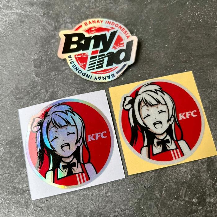 Stiker Sticker Kfc Kotori Fried Chicken Love Live Princutt