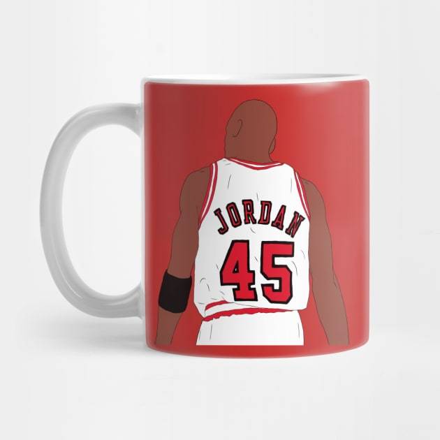 Michael Jordan 45 Back-To Michael Jordan Coffee Mug