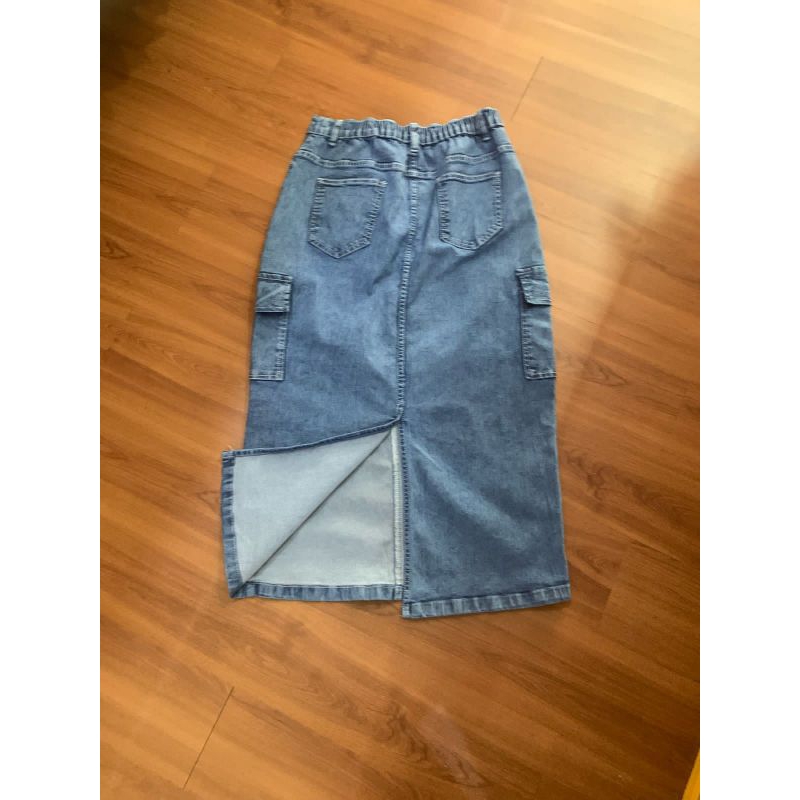 Rok jeans wanita Martin 4035 denim