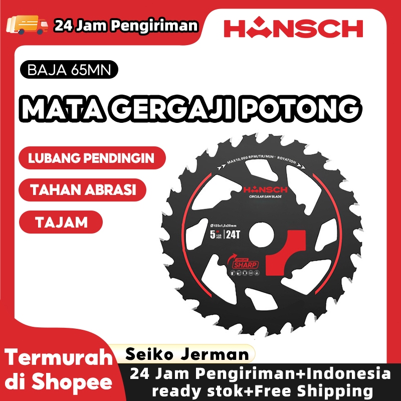 HANSCH Mata Gergaji Potong Gerinda Listrik Circular Saw Blade Lithium Hemat Energi Tajam 5-6inch