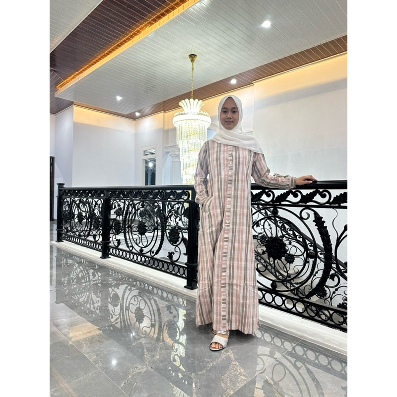 Gamis Lurus by Dns bahan katun triset Katun Dobby