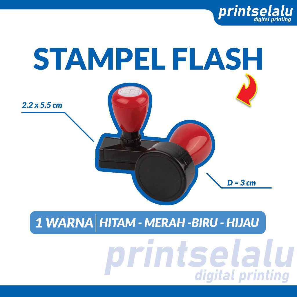 

Custom Stampel Logo Nama Lunas TTD 1 Warna