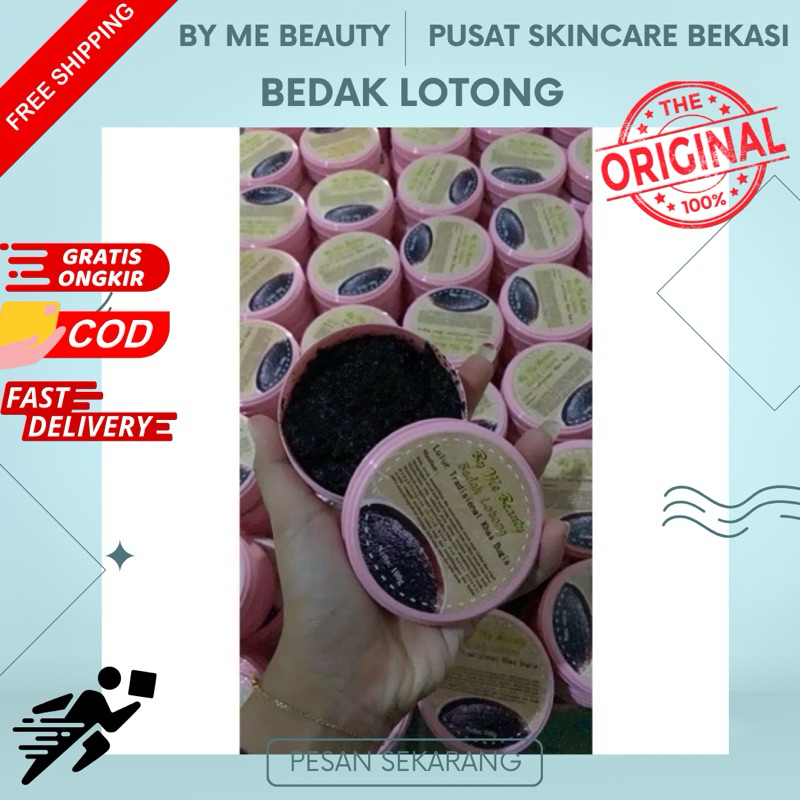 bedak lotong basah/ lulur khas bugis bedda lotong rempah asli/ beda lotong 100grm murah