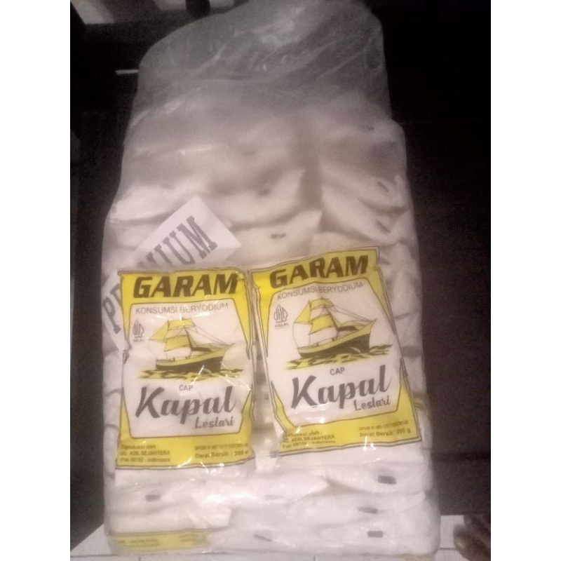 

garam cap kapal 200 gr isi 5 pcs