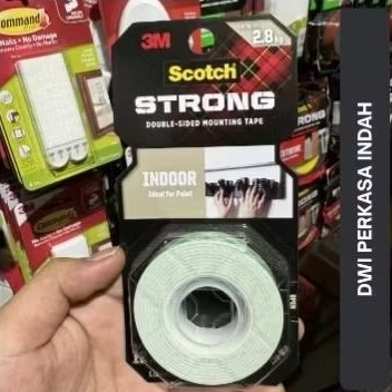 

Double Tape 3M Scotch Strong Indoor 110-S12 Perekat 2.8kg