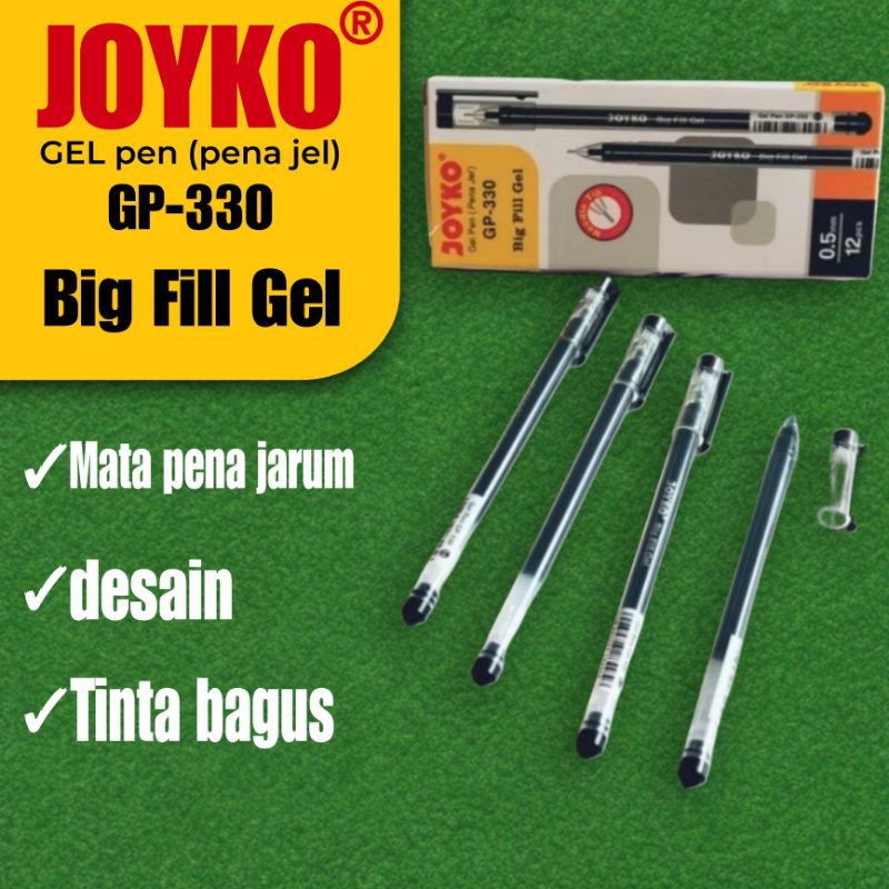 

Gel pen pulpen pena joyko Gp-330 BiG Fill Gel 0,5 mm 12pcs
