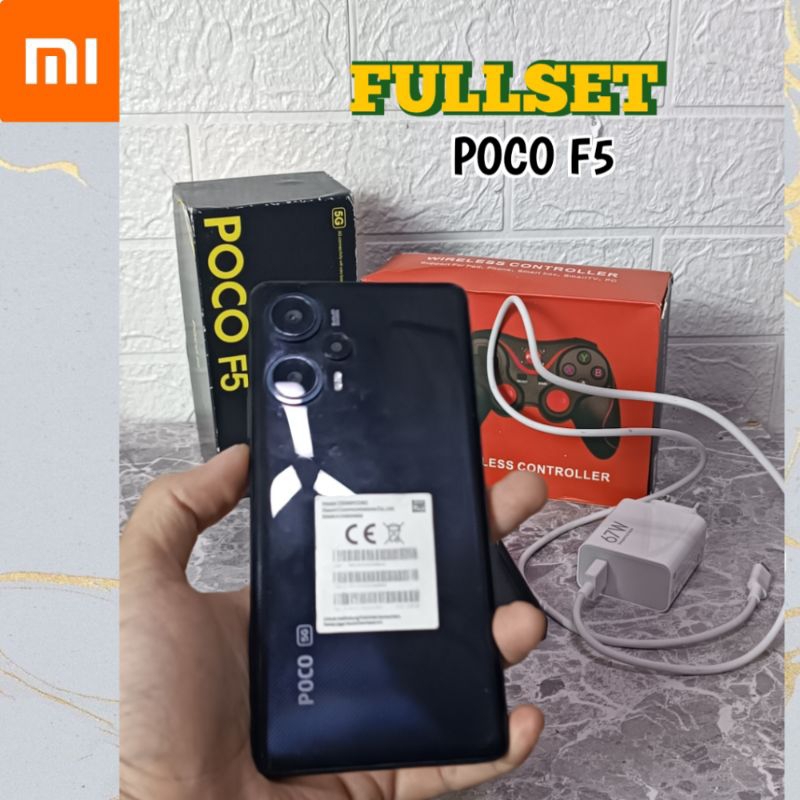 POCO F5 HP GAMING RAM 12/256GB BONUS JOYSTICK WIRELESS FULLSET SECOND ORIGINAL
