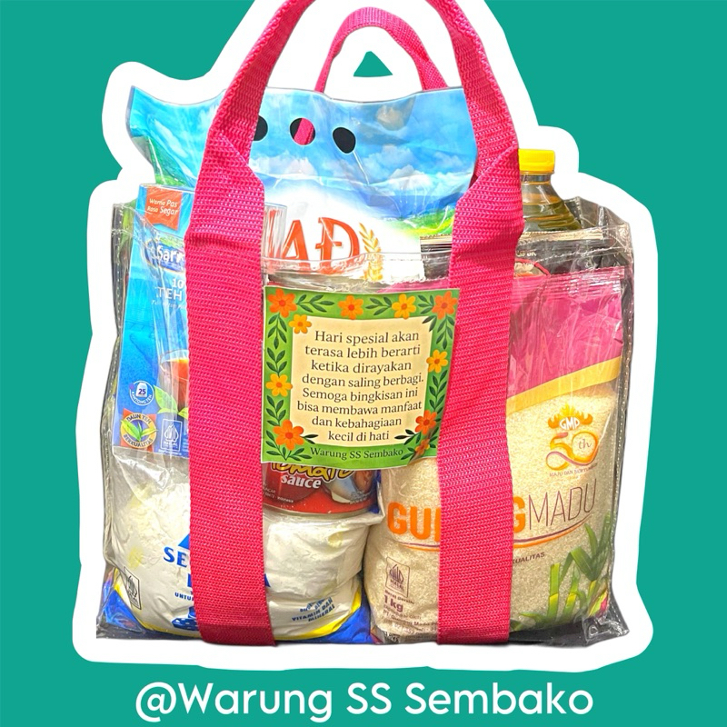 

Paket Hampers Sembako Premium dengan Tas Mika Cantik Tebal 190 ribu