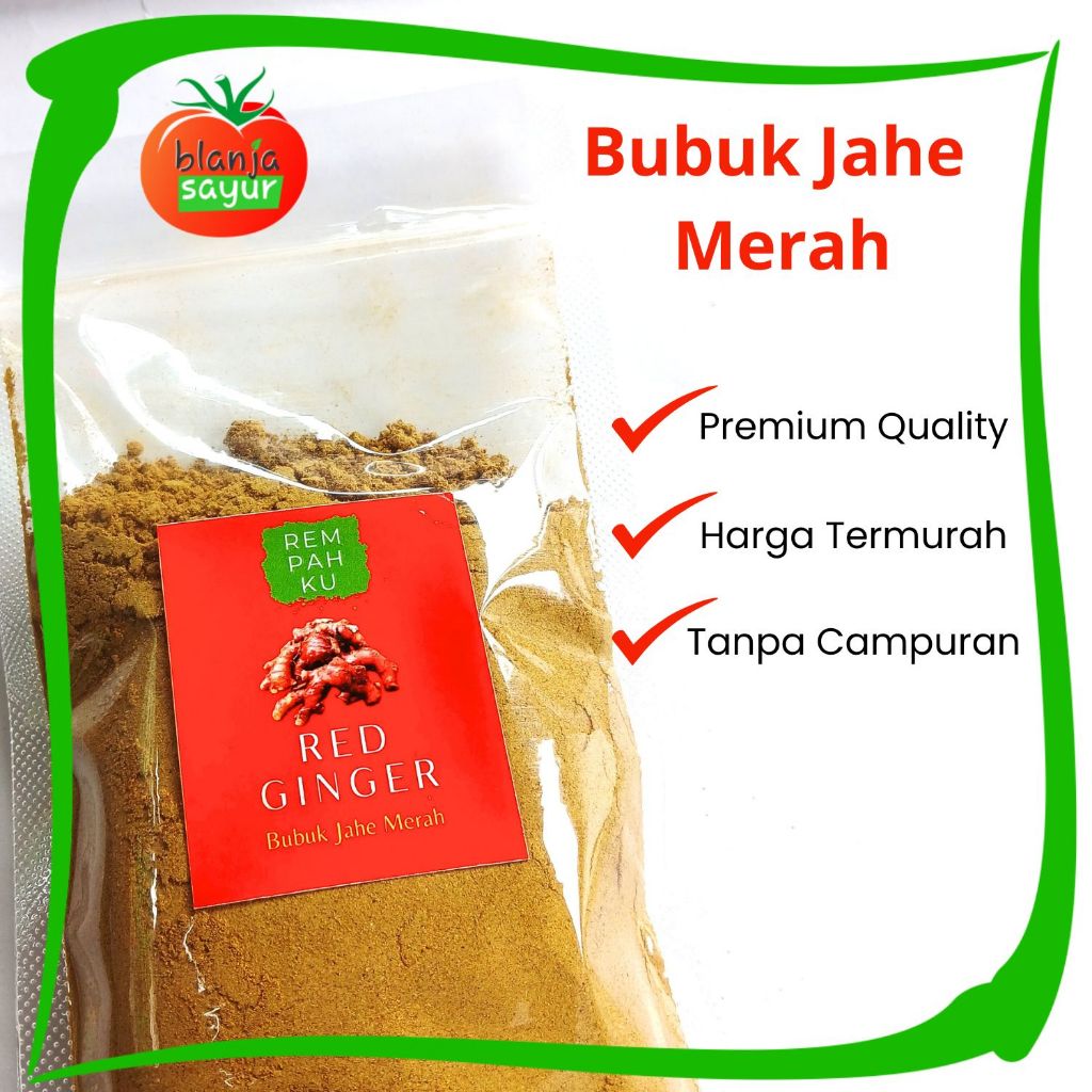 

Jahe Merah Bubuk 100gr / Red Ginger Powder
