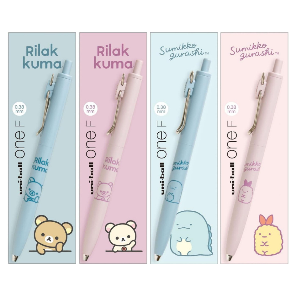 

Uni UniBall One Feel San-X Rilakkuma Sumikko Gurashi Gel Ink Pen 0.38mm Pulpen Limited Edition