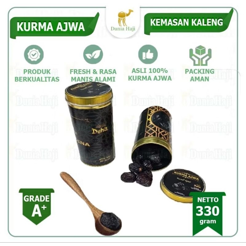 

Kurma Ajwa 330gr Kemasan Kaleng