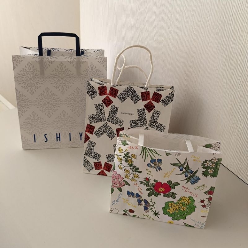 

paper Bag ishiya paper bag rokkatei paper bag mitsukoshi paper bag japan
