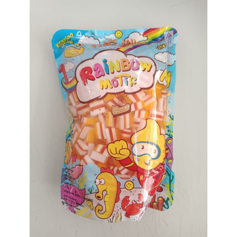 

JELI PUDDING CAMPURAN MINUMAN MOTIF RAINBOW 350GR