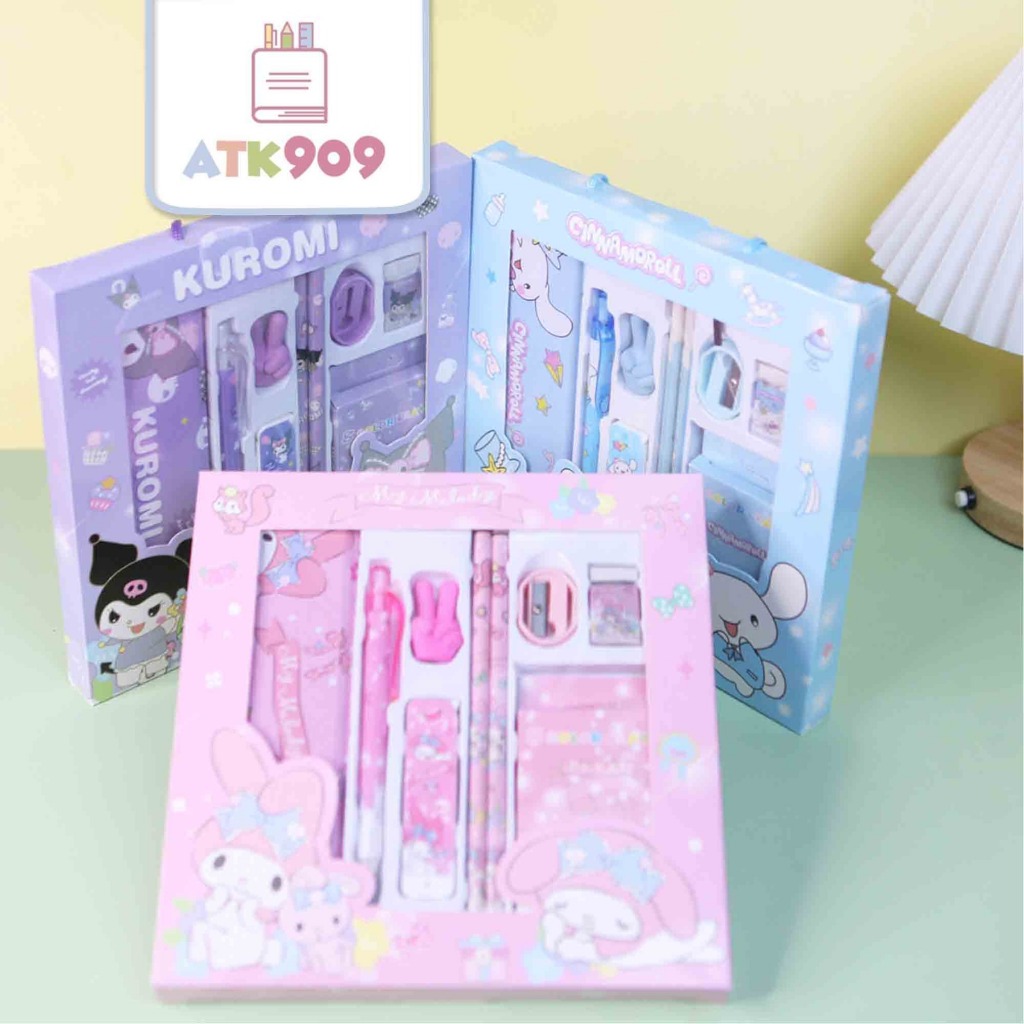 

ATK909 PENSIL MEKANIK SET LENGKAP ALAT TULIS ANAK 9IN1 SET ALAT TULIS ANAK SEKOLAH PAKET LENGKAP