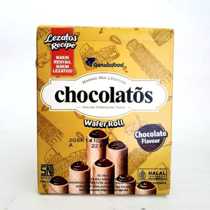 

Chocolatos Chocolate Wafer Roll Stick 8g Box (Isi 24)