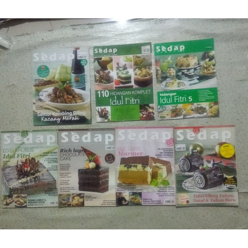 Buku Majalah SEDAP; SEMUR KAMBING GILING KACANG MERAH, 110 HIDANGAN KOMPLET IDUL FITRI, HIDANGAN IDU