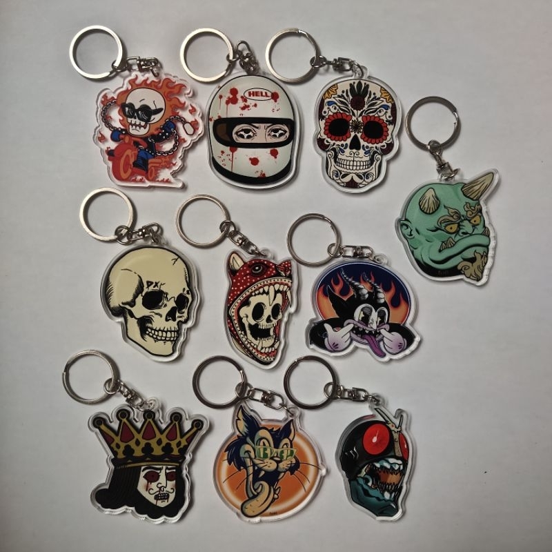 Gantungan Kunci Akrilik Karakter | gantungan kunci racing | gift gantungan kunci | bag charm | gantu