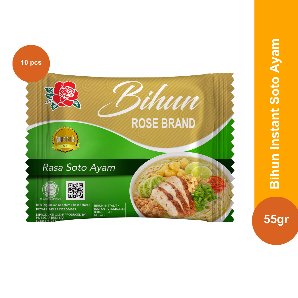 Rose Brand - Bihun Instant Soto Ayam 10 pcs