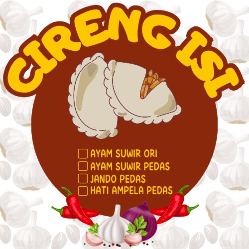 

Cireng isi Ayam Suwir Pedas(1 pack isi 5 pcs)