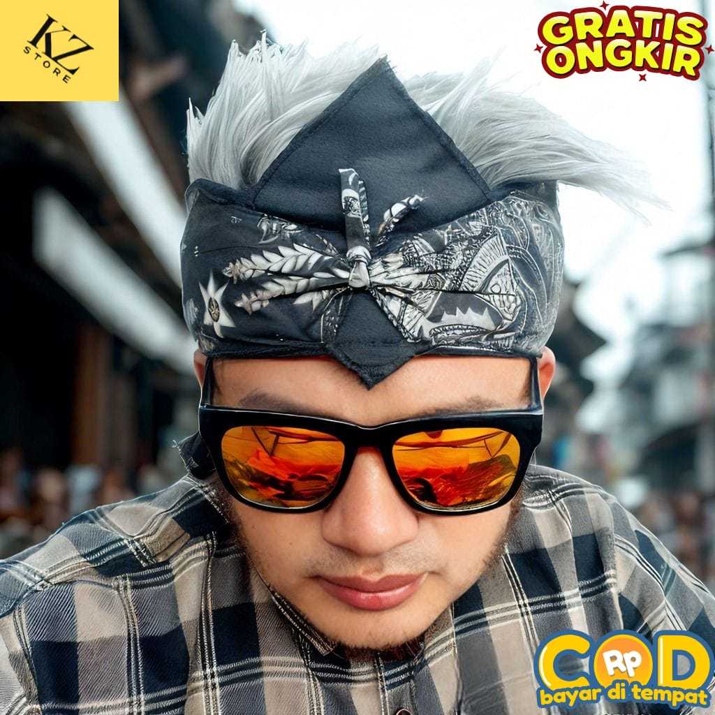 Udeng Kepala Original Ikat Kepala Bali Putih