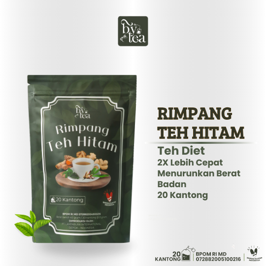 

Bye Tea Rimpang – Teh Hitam Detox & Pelangsing Alami Bantu Turunkan Berat Badan 20 BagTea