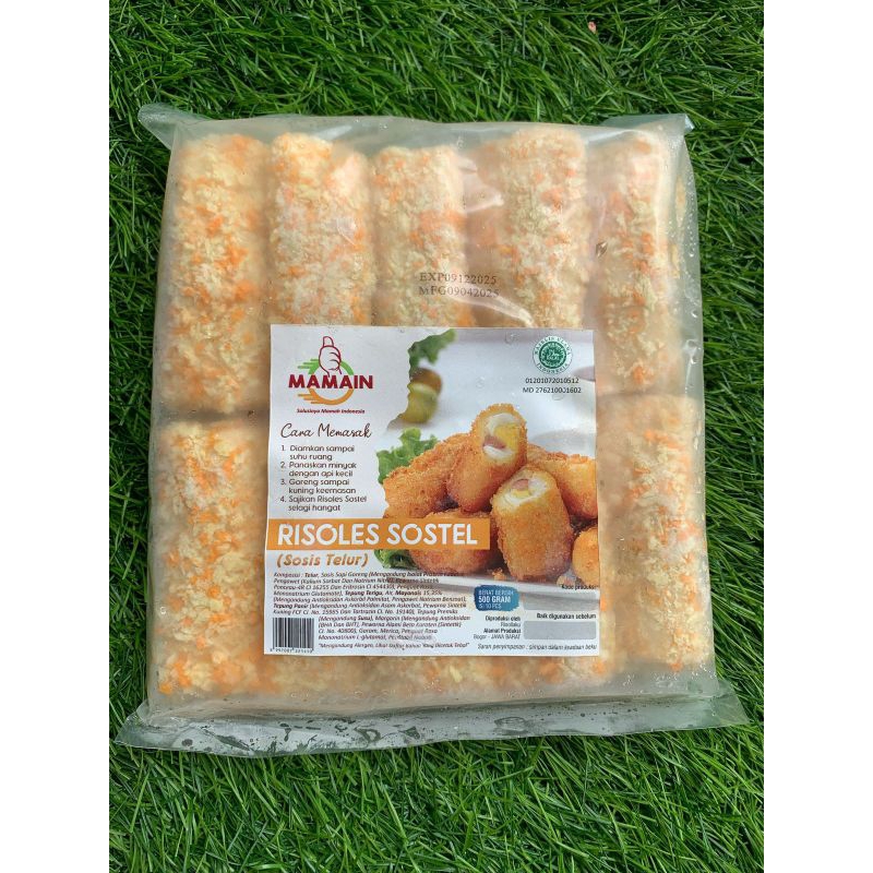 

Risoles Sosis Telur Mayonese Frozen Mamain Isi 10 pcs ( 500gr )