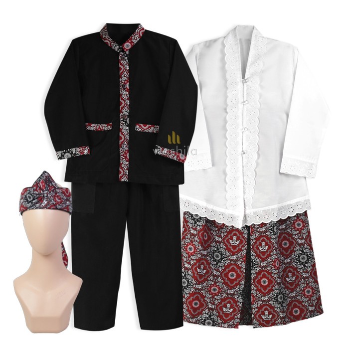 Baju Kebaya Sunda Anak Sd Motif Batik Nasional Kualitas Premium Katun