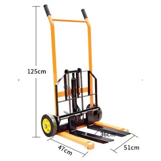 Mini Hand Stacker 200Kg Forklift Manual 200KG*90CM / Forklift Manual