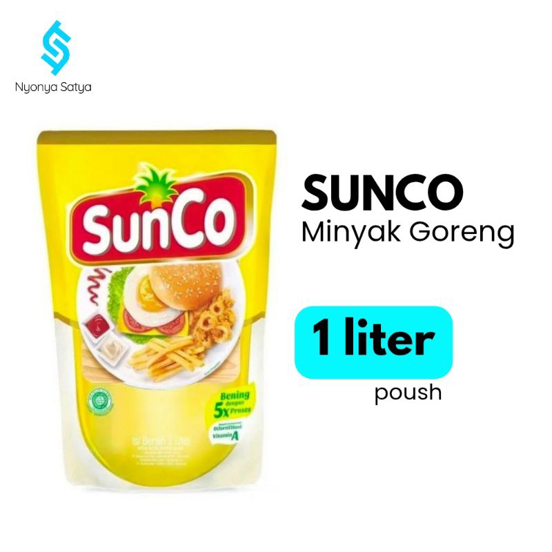 

SUNCO Minyak Goreng 1liter Kemasan Poush.
