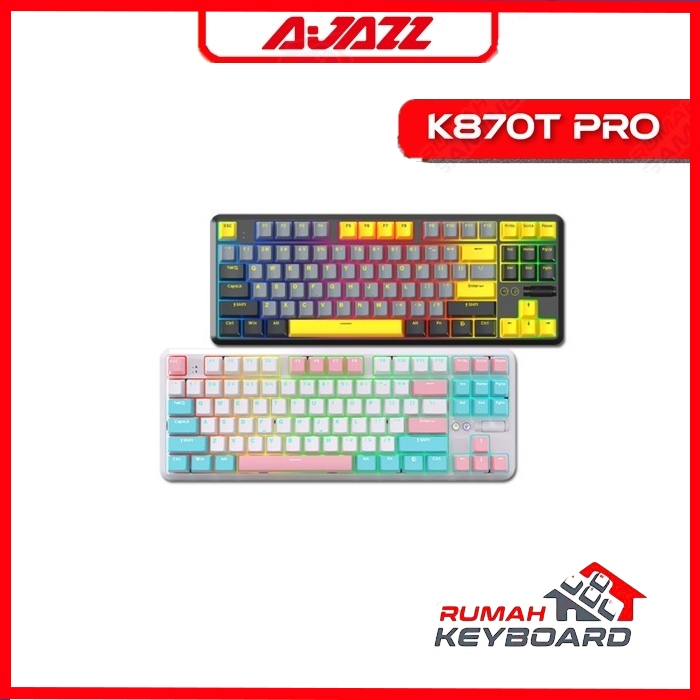 AJAZZ - K870T - PRO - 75% - 3 Mode - Hotswap - RGB - Mechanical Keyboard