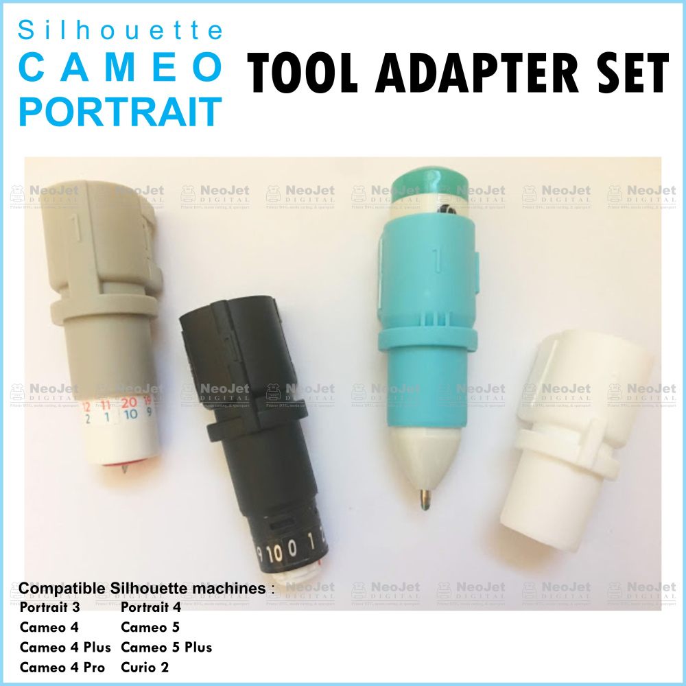 

Silhouette Tool Adapter Set Mesin Cutting Cameo 4 Plus Portrait 3 Cameo 5 Portrait 4 Curio 2