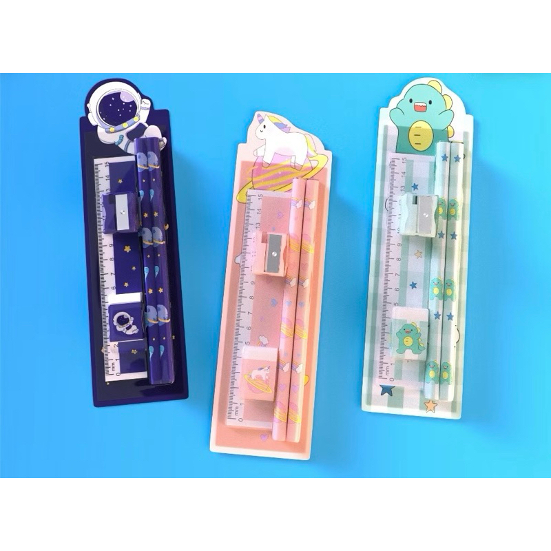

SET ALAT TULIS PENSIL KARAKTER LUCU-STATIONERY MURAH ISI 5PCS
