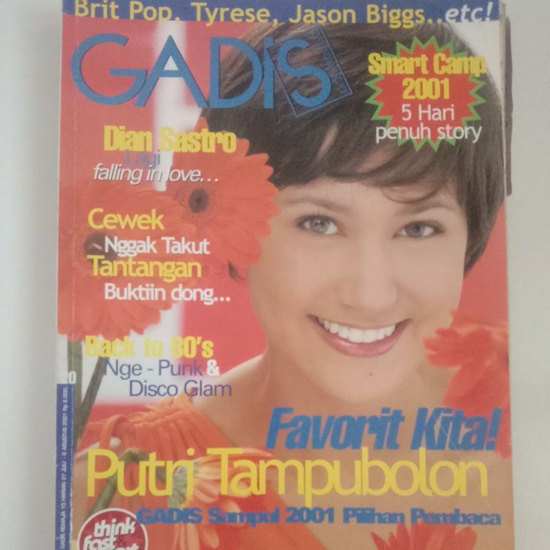 Majalah Gadis Tahun 2001 Cover Kemenangan Putri Tampubolon