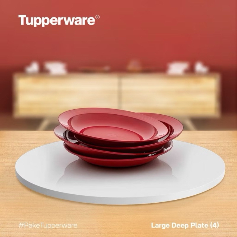 Large Deep Plate Tupperware