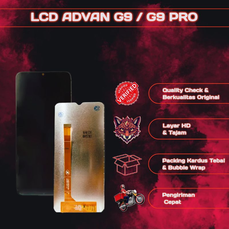 LCD TOUCHSCREEN ADVAN G9 / G9 PRO ORIGINAL 1:1 LCD ADVAN NASA PRO FULLSET COMPELTE